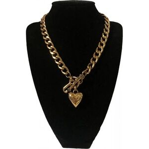 Vintage Juicy Couture Gold Heart Necklace